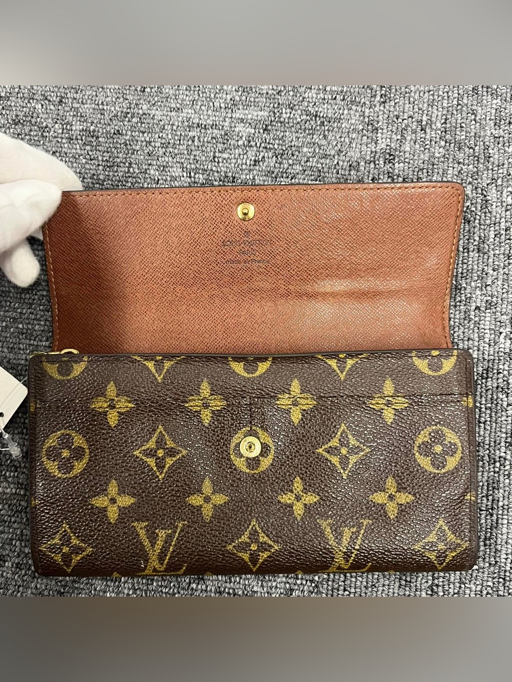 Louis Vuitton Monogram Canvas Continental Wallet in Brown and Yellow